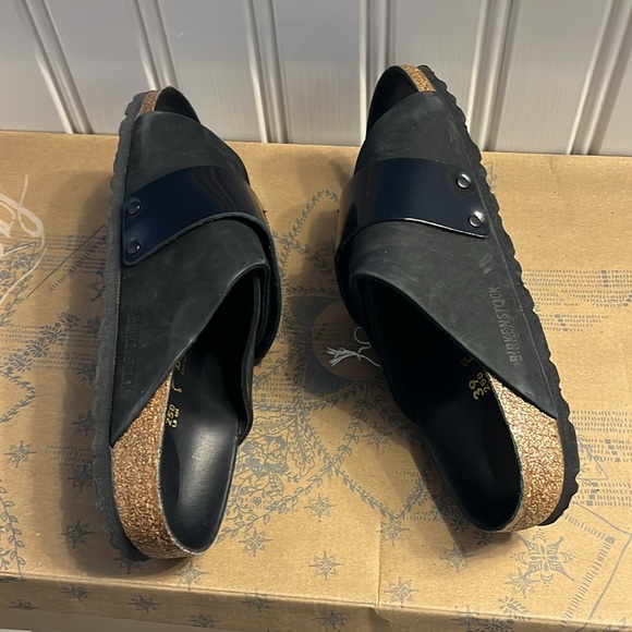 Birkenstock Kyoto Nubuck Leather Sandals Size 8 NEW - Picture 4 of 12